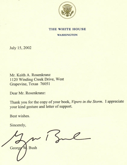 Letter from the White House